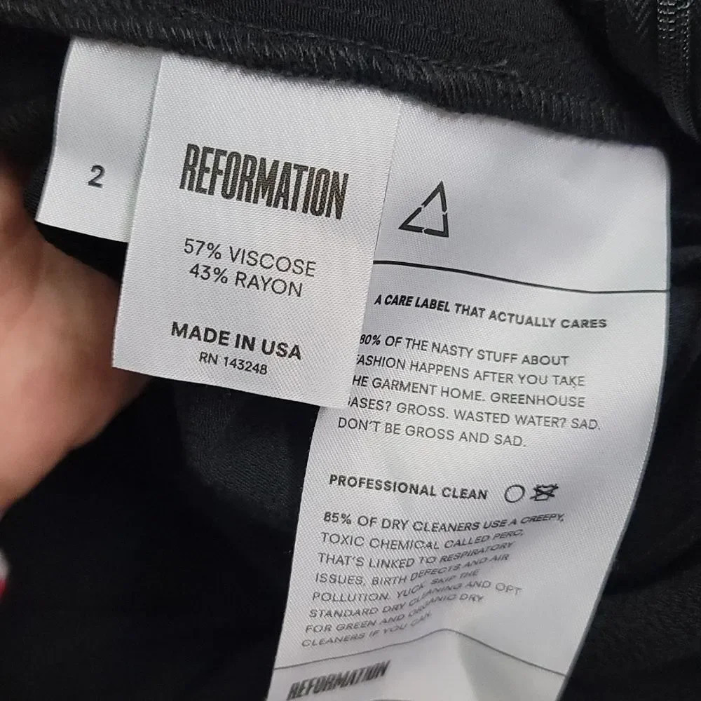 NWOT Reformation Jett Black Collared Jumpsuit - Picture 12 of 15